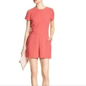 NWT 🆕 Banana Republic Petite Women's Coral Romper